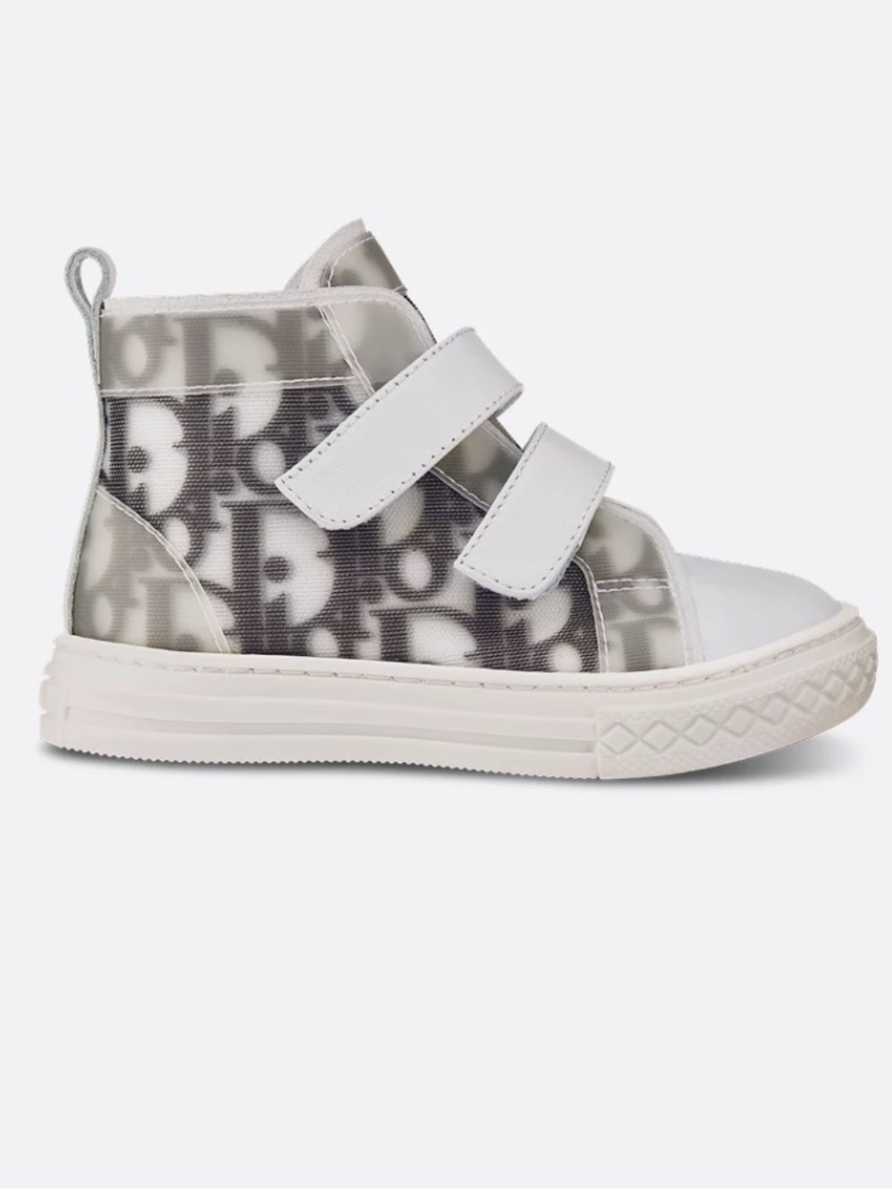 Christian Dior Size 19 Baby B23 League High-Top Sneaker White and Black